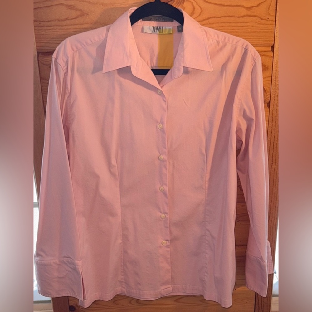 XMI SOFT Light Pink Dress Shirt for Women 14